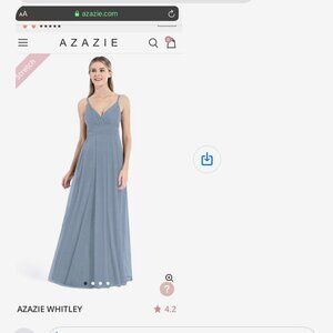 Azazie Dusty Blue Dress